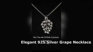 Liontin Anggur Mungil Kalung Perak Sterling 925