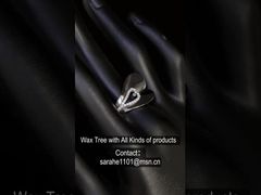 Cincin CZ Perak 925 Berkilau Bentuk Buah Pir Bercahaya