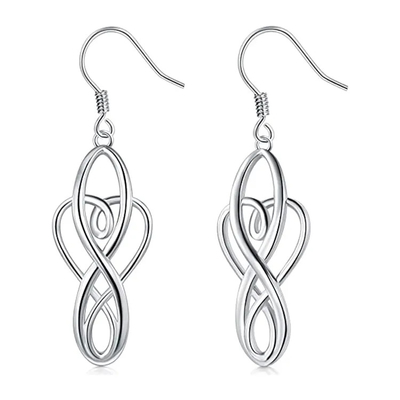 Fashion 925 Sterling Silver Earrings, Water Drop 925 Silver Stud Earrings