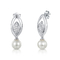 Pearl Series 925 Silver CZ Pearl Earrings Mother of Pearl Earrings untuk Wanita