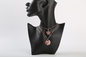 Bentuk Oval perhiasan klasik 925 Perak Batu Permata Liontin Warna-warni CZ Untuk Wanita