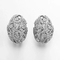 10.41g Tebal Sterling Silver Hoop Earrings, Overlap Bird's Nest Earrings