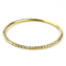 Gelang Perhiasan Emas 925 Perak Dengan Gelang Plating Emas 18K Untuk Wanita