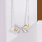Kalung Anting 925 Sterling Perhiasan Perak Mutiara Kupu-kupu Wanita S925 Perhiasan Set