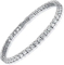 Berlian Berlian Imitasi Perhiasan Set Tenis Kalung Anting Liontin Perak 925 Perhiasan Set