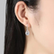 Crystal Teardrop Pendant Perak 925 Set Perhiasan Anting Berlian Dan Set Liontin