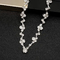 Pernikahan Wanita Perak 925 Set Perhiasan Crystal Kalung Anting Dan Gelang Set
