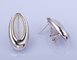 Classic CZ Stud Earrings 925 Silver Elegant Round Drop Heart Pear Desain