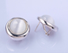 Earrings Unisex Vintage Stud Earrings Perak Putih CZ Perhiasan Hipoallergenic Earrings Dekoratif
