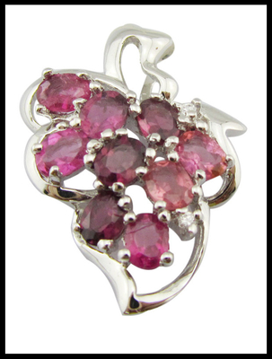 925 Silver Gemstone Pendant di Bolo Chain Necklace untuk Wanita Fashion-Forward