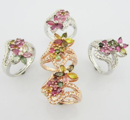 Cincin Perak Sterling dengan 925 Purity Rings Ukuran 7 10 Cocok