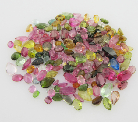 Warna-warni tourmaline batu permata liontin zircon kristal 925 perak kalung untuk sehari-hari dan pesta