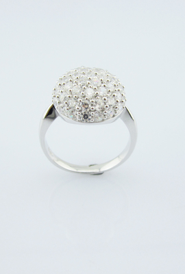 Elegant Silver 925 Stud Earrings Set dengan Lobster Clamp Chain