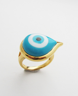 Natural Turquoise Dangle Pendant Perak 925 Perhiasan Set dengan 18-Inch Chain / Rhodium Plating