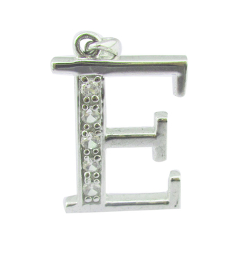 E Alphabet 18K emas gelang berlian dengan kerajinan yang indah liburan musim panas 925 menangkap cahaya Perhiasan perak