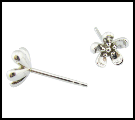 Portable 925 Silver CZ Earrings Stud Earrings Keuntungan kecil Earrings perak asli Earrings perak kecil