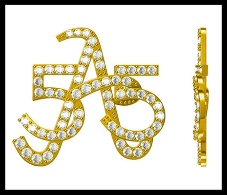 Ringan Dan rumit 925 Silver Pin Brooch Dengan CZ Sterling Silver Brooch Tas Anda Brooch Desain