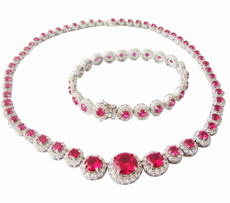 Perhiasan Emas Ruby Perhiasan Emas Zirconia Emas 925 Perak Sterling Perak Sterling Perhiasan