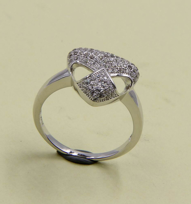 925 Sterling Silver Eternity Bands Ring Set Untuk Wanita Ukuran 5-10 Chunky Sterling Silver Rings Unik Sterling Silver