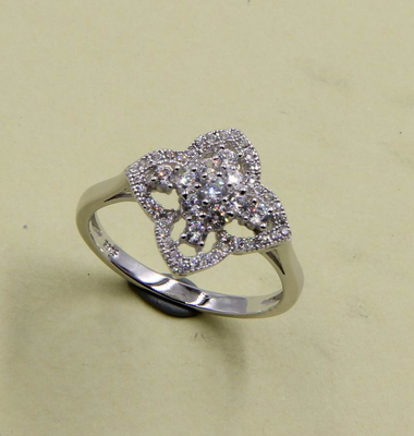 2-3mm 925 Perak CZ Chevron Cincin Pernikahan untuk Janji Pengantin 925 cincin perak sterling perak bunga cincin perak band rin