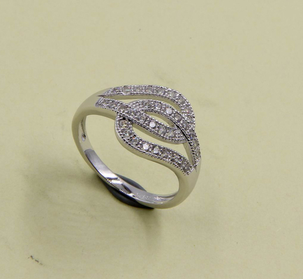 Radiant Cut Pear CZ Rings in Pure Sterling Silver 925 Stone Size 1.0-2.0mm diukir cincin perak perak fashion cincin