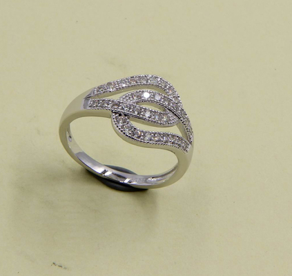 Radiant Cut Pear CZ Rings in Pure Sterling Silver 925 Stone Size 1.0-2.0mm diukir cincin perak perak fashion cincin
