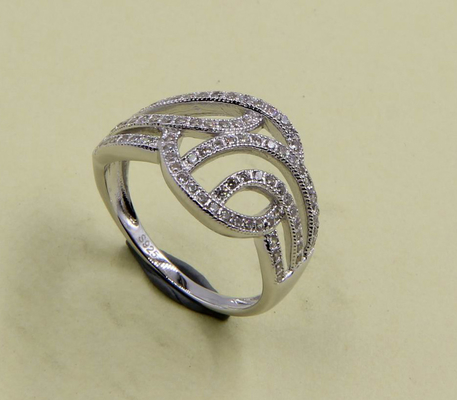 Sterling Silver Cubic Zirconia Rings Untuk Pakai Harian Sterling Silver Heart Ring Sterling Silver Thumb Rings Fashion