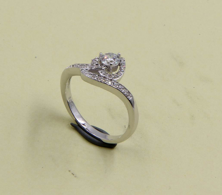 Snake Sparkling Radiant Cut Pear / Oval / Bulat / Chevron 925 Sterling Perak CZ Cincin Untuk Pria Dan Wanita Perak Modern
