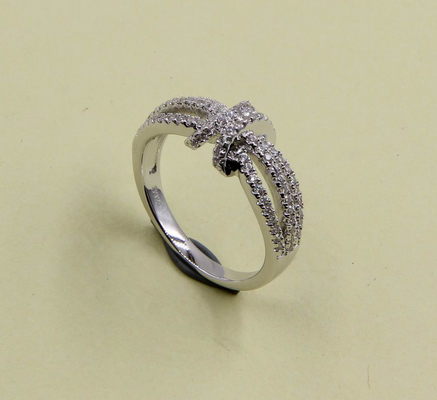 Knot Round / Oval / Marquise AAA Grade Cubic Zirconia Boys 925 Sterling Silver Wedding Band Ring Silver Stackable Rings