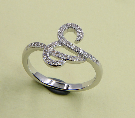 925 Perak Sterling CZ Prong Set Ring Dengan Potongan Bulat Perak Sterling Perak Sterling Perak Sterling Perak Turquoise