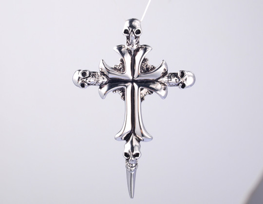 New Cross Koleksi 925 Sterling Silver Religious Pendant dengan berkilau kubik Zirconia es Crossd keluar liontin