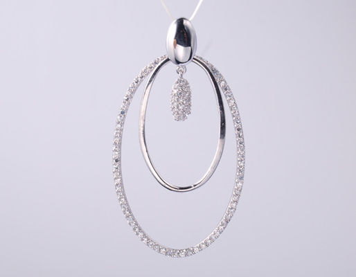 925 Perhiasan Perak Sterling CZ Pendant