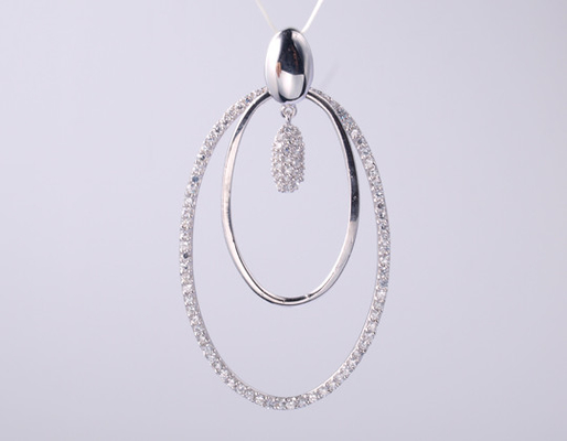 Lingkaran Bentuk Koleksi Geometri Liontin dengan CZ Batu 925 Perak Sterling Perhiasan Aksesoris Perak sterling perak liontin perak cz liontin Geometri