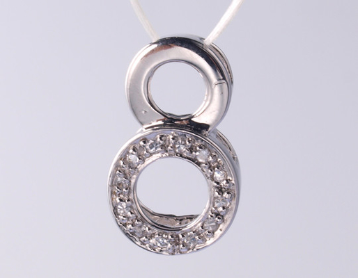 Perhiasan Teardrop Pear Bentuk Geometri 925 Sterling Perak Religious Pendant Dengan Batu Zircon 925 Perak CZ Pendant