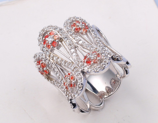 Game Of Thrones Ring Game Of Thrones Game Of Thrones Berbentuk 925 Perak CZ Cincin Dengan Prong Pengaturan Band Lebar Ring Berwarna Game Of Thrones Game Of Thrones Ring