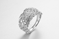 &quot;Knot Tak Terhitung&quot; 925 Sterling Silver CZ Rings Tie up Wedding Present