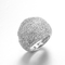 CZ Sterling Silver Rings Ukiran Kustom 4.31 Gram Membungkus Cincin Jari