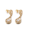 Rose Gold 925 Silver CZ Earrings 8.88g Sterling Silver Anting Hati Ganda