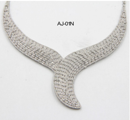 Dinner Party Enak 60 Gram 925 Sterling Perak Kalung Untuk Pakai Setiap Hari Sterling Perak kalung kalung Berlian