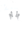 VS Clarity 18K Gold Diamond Earrings 2.4g 0.16ct Bentuk Panah Berkepala Ganda
