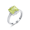 Princess Cut 925 Silver Diamond Rings 1.16g Rhodium Plating level AAA