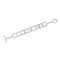 Putaran CZ Chain Link Charm Gelang 925 Sterling Silver 7.2 Inch Untuk Wanita