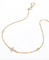 GDTC 18 Karat Emas Gelang Berlian 0.13ct Berlian Cross Gelang Untuk Wanita'S