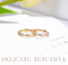 Jalinan Tail Grass 18 Karat Gold Diamond Ring 0.2ct 2gram Untuk Pernikahan
