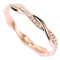 Jalinan Tail Grass 18 Karat Gold Diamond Ring 0.2ct 2gram Untuk Pernikahan