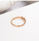 Ikatan Simpul 18K Emas Berlian Cincin 0.3ct Moissanite Engagement Rings Untuk Pernikahan