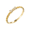 Ikatan Simpul 18K Emas Berlian Cincin 0.3ct Moissanite Engagement Rings Untuk Pernikahan
