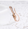 Knot Shaped 18k Rose Gold Diamond Earrings 0.20ct Untuk Hadiah Pertemuan Penyiangan
