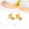 Anting Berlian Emas 18K Berbentuk Bintang 0.16ct F-G Color 2.0gram Untuk Pertunangan