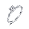 1.50g 925 Cincin Berlian Perak Cincin Pertunangan Berlian Bulat Mulia